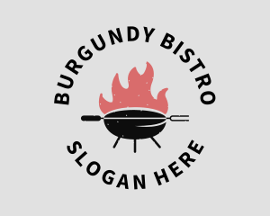 Fire Grill Barbecue logo design