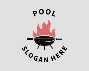 Roast - Fire Grill Barbecue logo design