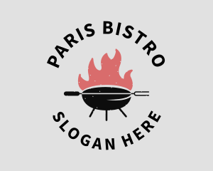 Fire Grill Barbecue logo design