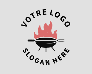 Bistro - Fire Grill Barbecue logo design