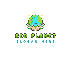 Happy Earth Nature logo design