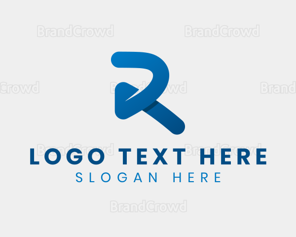 Media Startup Advertising Letter R Logo