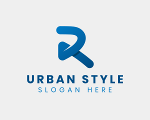 Initail - Media Startup Advertising Letter R logo design