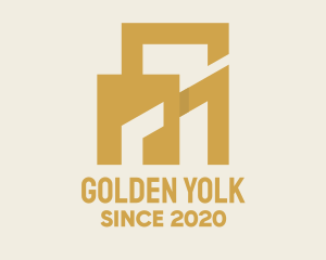 Golden Property Building logo design