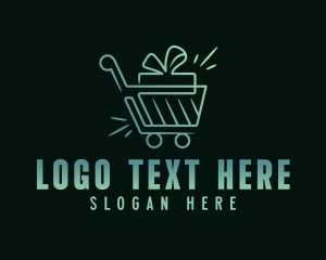 Buy - Gift Cart Retail logo design