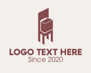 Box - Brown Chair Box logo design