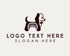 Dog Pup Grooming logo design