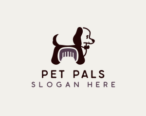 Dog Pup Grooming logo design