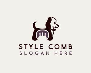 Dog Pup Grooming logo design