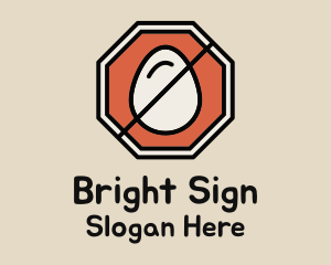Sign - Egg Stop Sign logo design