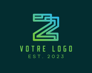Agency - Cyber Digital Letter Z logo design
