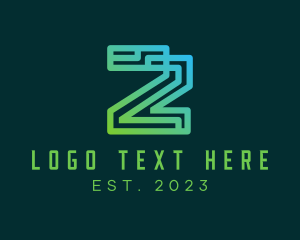 Cyber - Cyber Digital Letter Z logo design