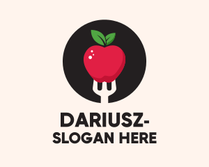 Apple Fruit Fork  Logo
