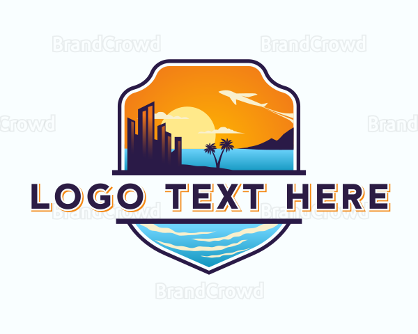 Airplane Travel Vacation Logo