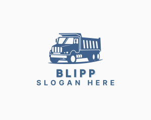 Dump Truck Transportation Vehicle Logo