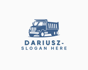Dump Truck Transportation Vehicle Logo