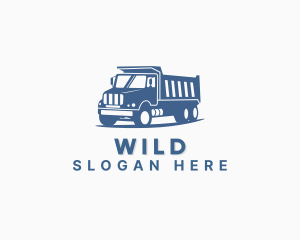 Dump Truck Transportation Vehicle Logo