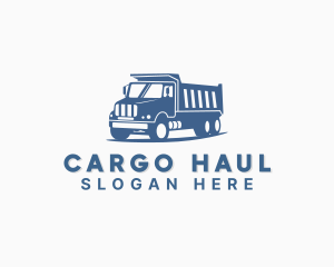 Dump Truck Transportation Vehicle logo design