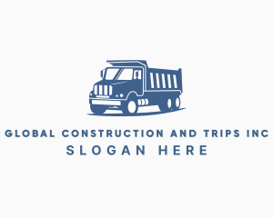 Vehicle - Dump Truck Transportation Vehicle logo design
