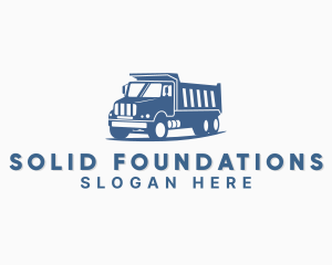 Trucker - Dump Truck Transportation Vehicle logo design