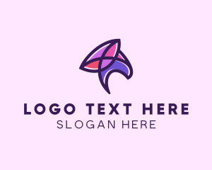 Abstract Fancy Shape logo design