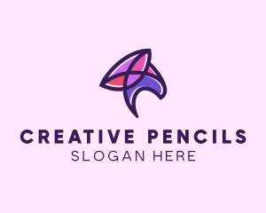 Abstract Fancy Shape logo design