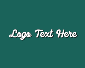 Retro Cursive Business Logo