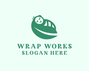 Wrap - Nature Baby Leaf logo design
