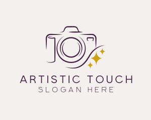 Camera Lens Photography logo design