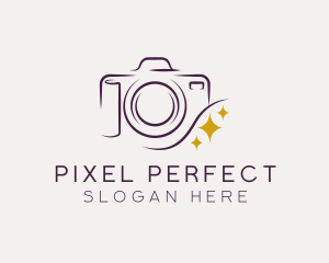 Camera Lens Photography logo design