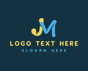 Letter Jm - Generic Printing Company logo design