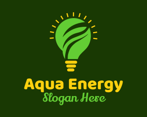 Renewable Energy Bulb logo design