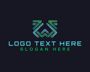 Online - Cyber Circuit Technology logo design