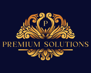 Premium Ornamental Crest logo design