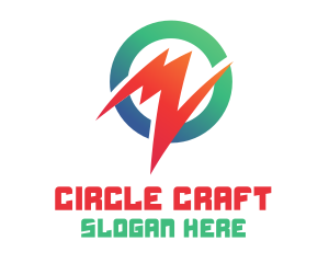 Modern Round Spark logo design