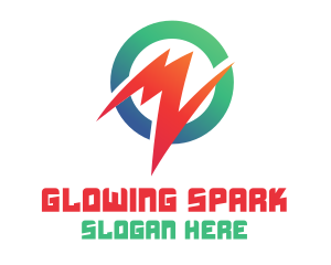 Modern Round Spark logo design