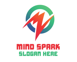 Modern Round Spark logo design