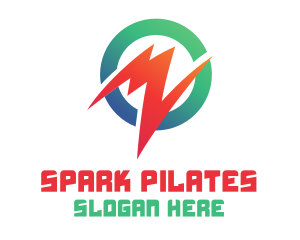 Modern Round Spark logo design