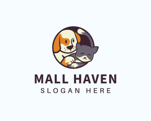 Kitten & Puppy Pet Shop logo design