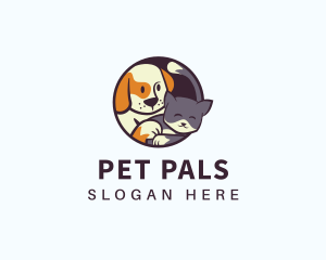 Kitten & Puppy Pet Shop logo design