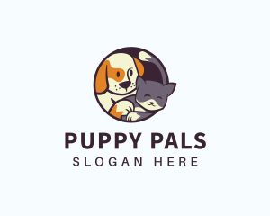 Kitten & Puppy Pet Shop logo design