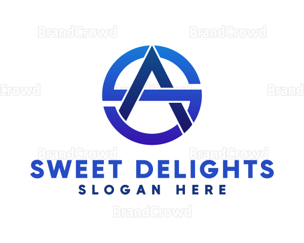 Professional S & A Monogram Logo