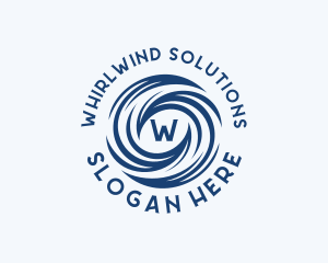 Whirl - Water Waves Whirlpool logo design