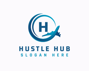 Plane Travel Airline logo design