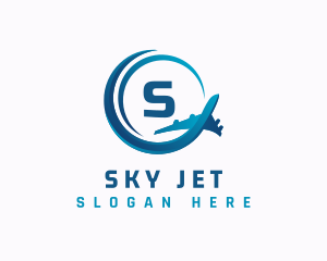 Plane Travel Airline logo design