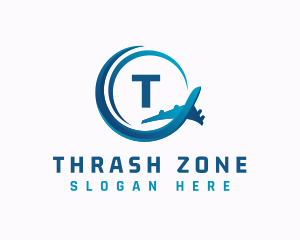 Plane Travel Airline logo design