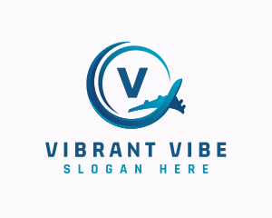 Plane Travel Airline logo design