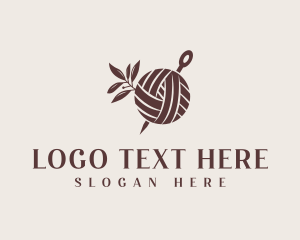 Knitter - Quilting Crochet Needle logo design