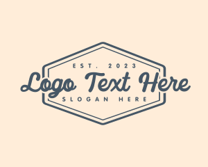 Organization - Generic Retro Hexagon logo design