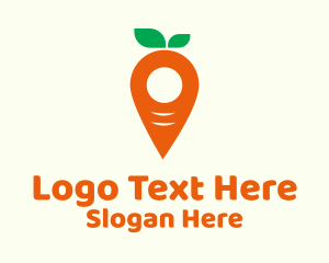 Carrot Pin Location  Logo